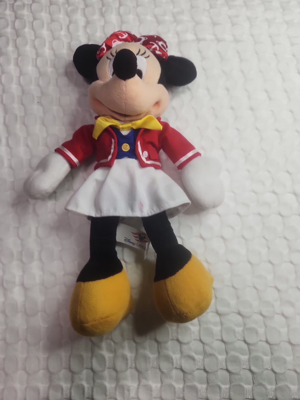 Disney Sailor Minnie Mouse Plush 12" in Red Jacket with Yellow Shoes